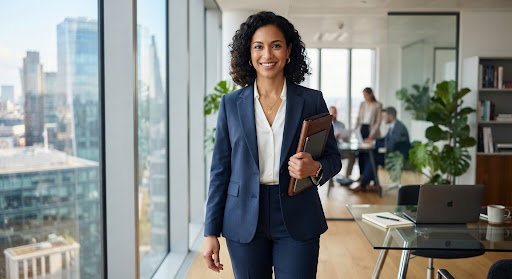 Professional woman in a modern office